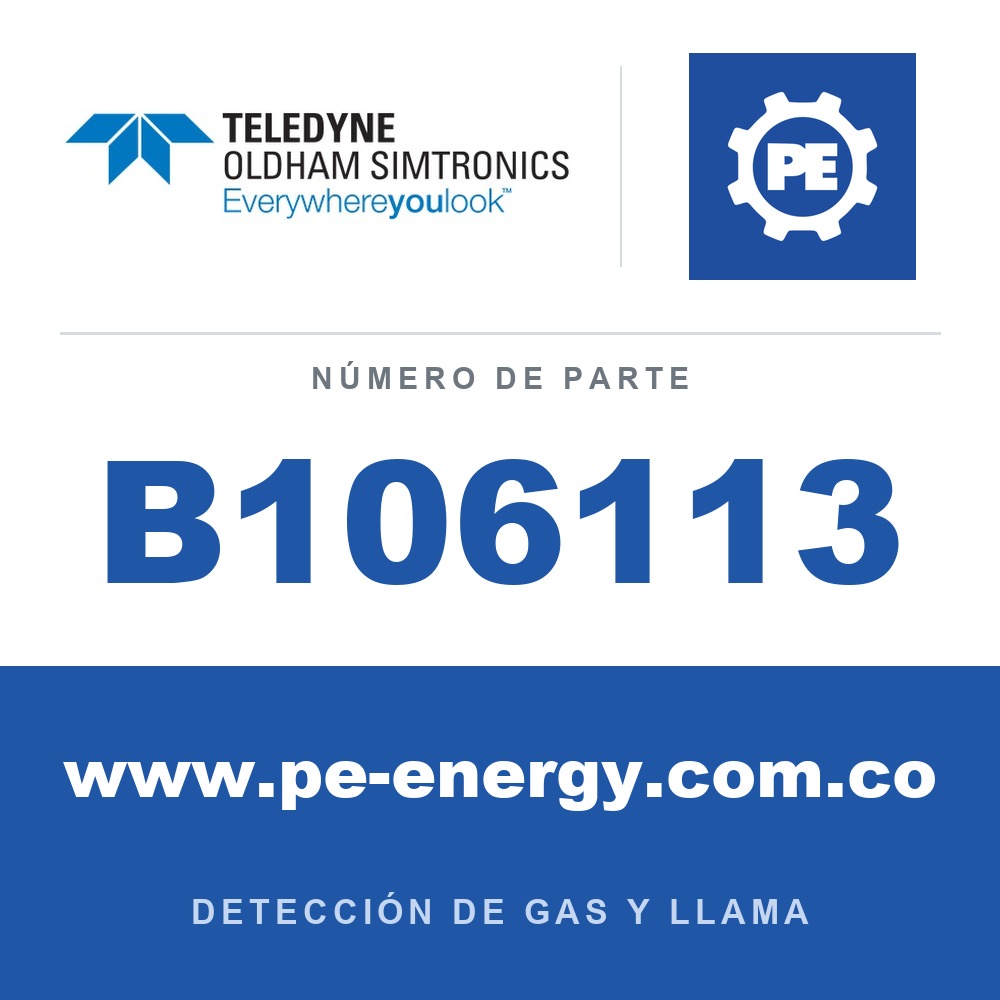 Oldham Simtronics B106113 Baliza de xenón XB9, AZUL, 5 Joules, 24Vdc, 295mA