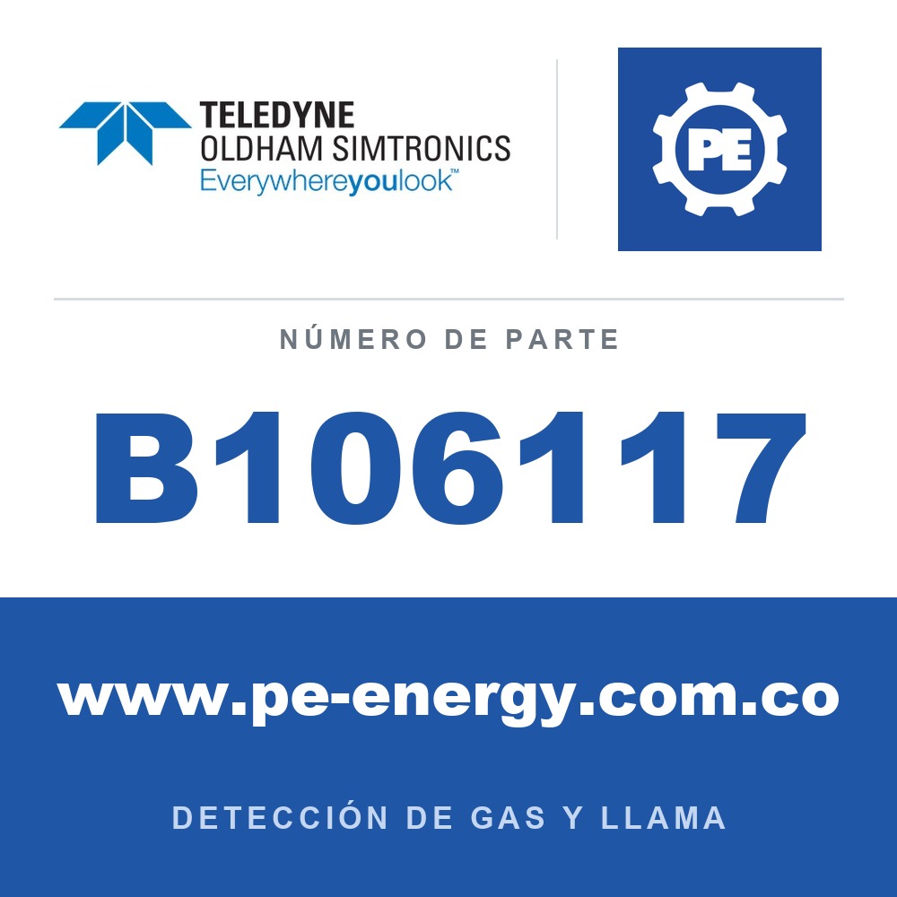 Oldham Simtronics B106117 Baliza de xenón XB9, AZUL, 5 joules, 230Vac, 70mA
