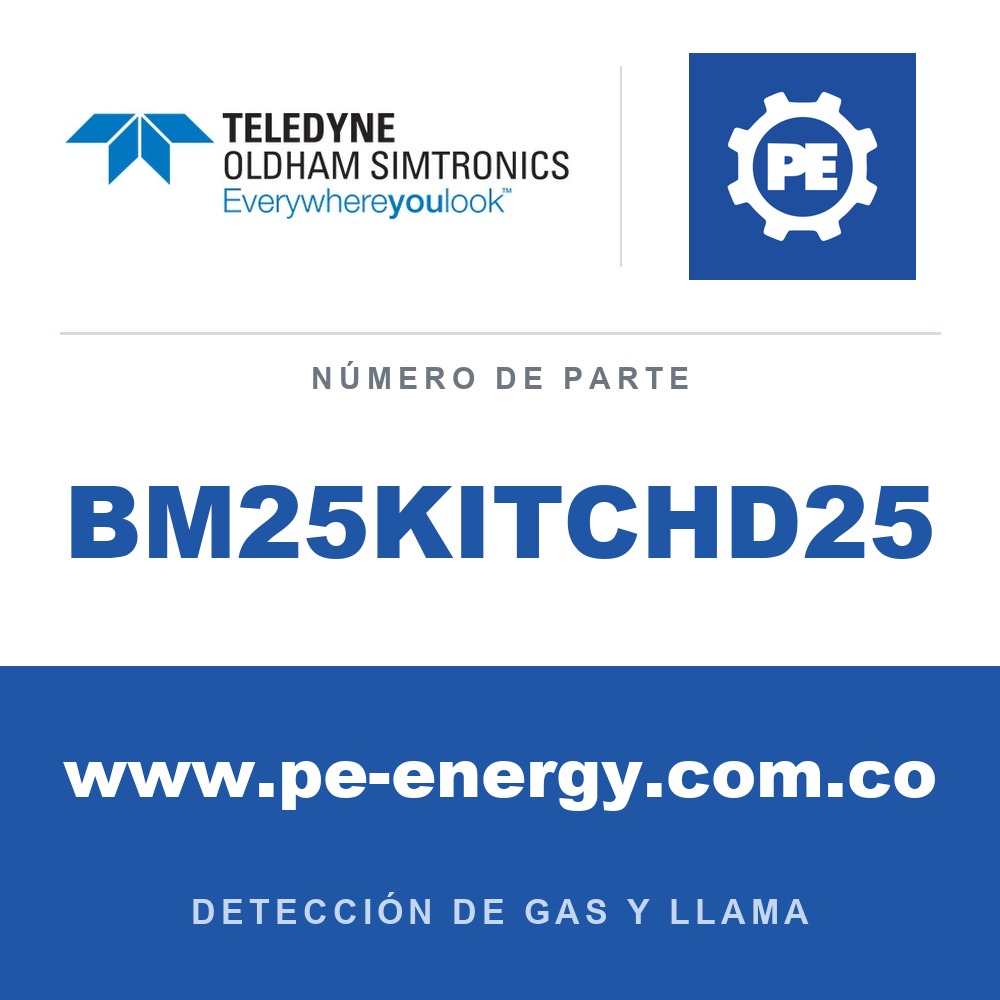 Oldham Simtronics BM25KITCHD25 Cargador de goteo intrínsecamente seguro BM 25 doble con dos fuentes de alimentación IS y un cable de 25 metros*