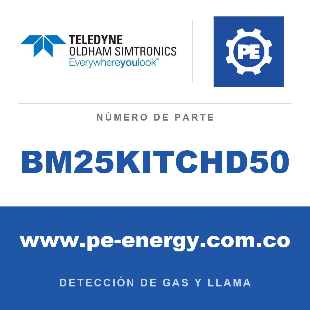 Oldham Simtronics BM25KITCHD50 Cargador de goteo intrínsecamente seguro BM 25 doble con dos fuentes de alimentación IS y un cable de 50 metros*