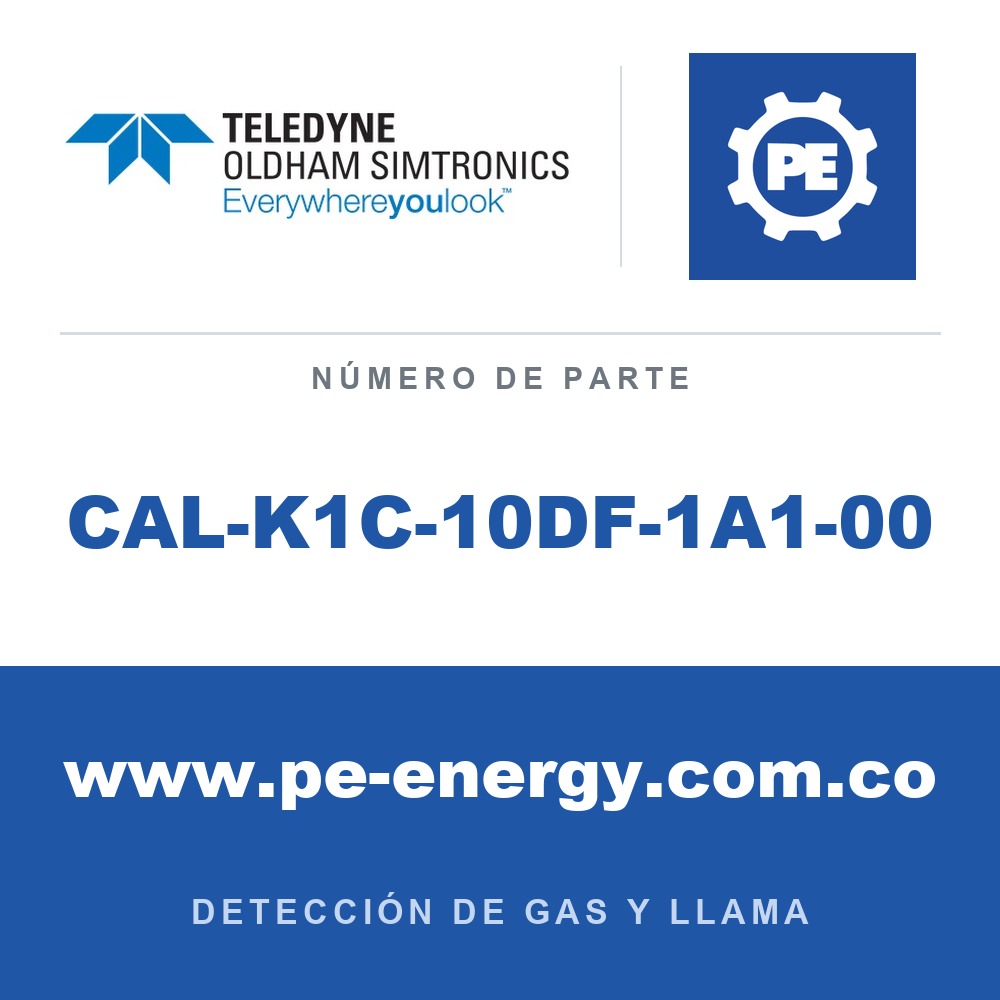 Oldham Simtronics CAL-K1C-10DF-1A1-00 Kit de calibración C4H10 0.9% Vol. / QS Air