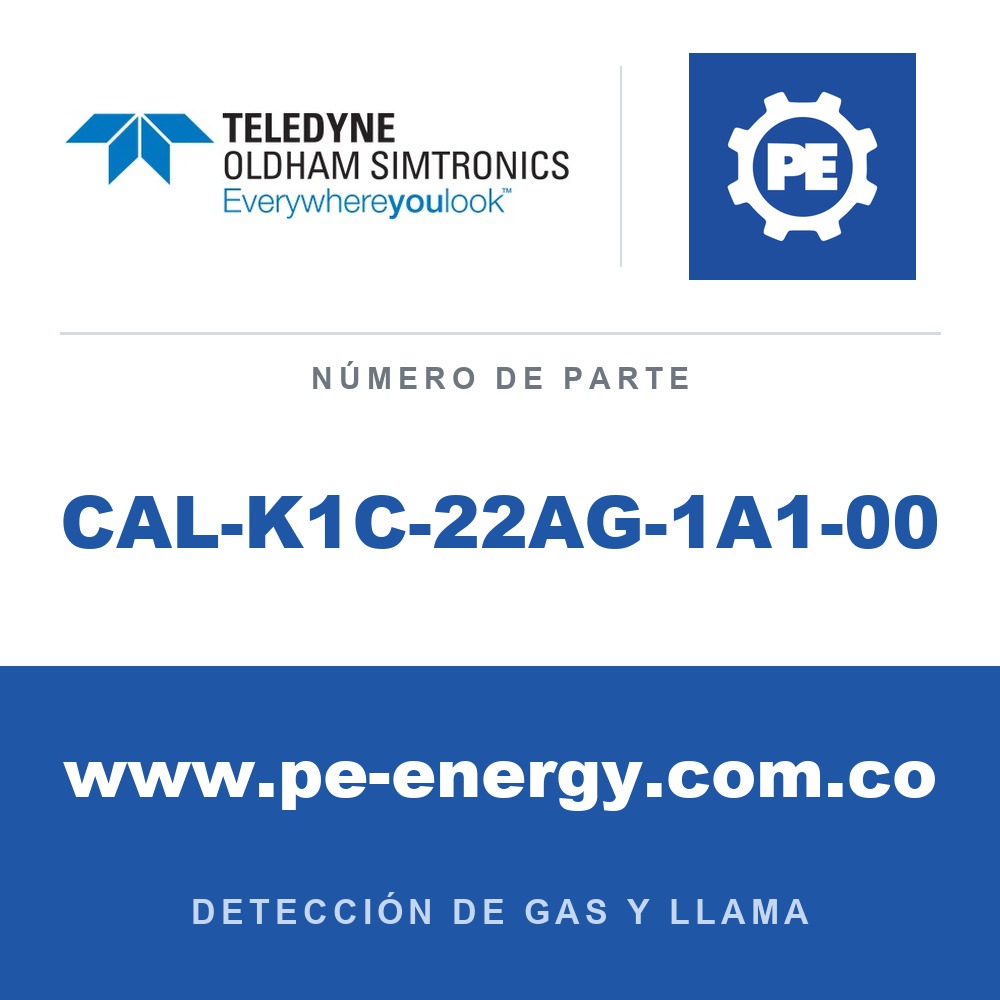 Oldham Simtronics CAL-K1C-22AG-1A1-00 Kit de calibración CO 100 ppm / QS Air