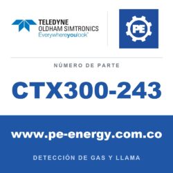Oldham Simtronics CTX300-243 CTX 300 sin pantalla ASH3, arsina 0-1 ppm