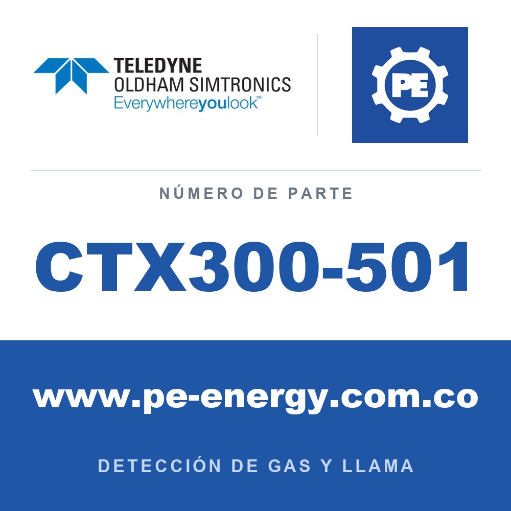 Oldham Simtronics CTX300-501 CTX 300 sin pantalla R22 0-2000 ppm