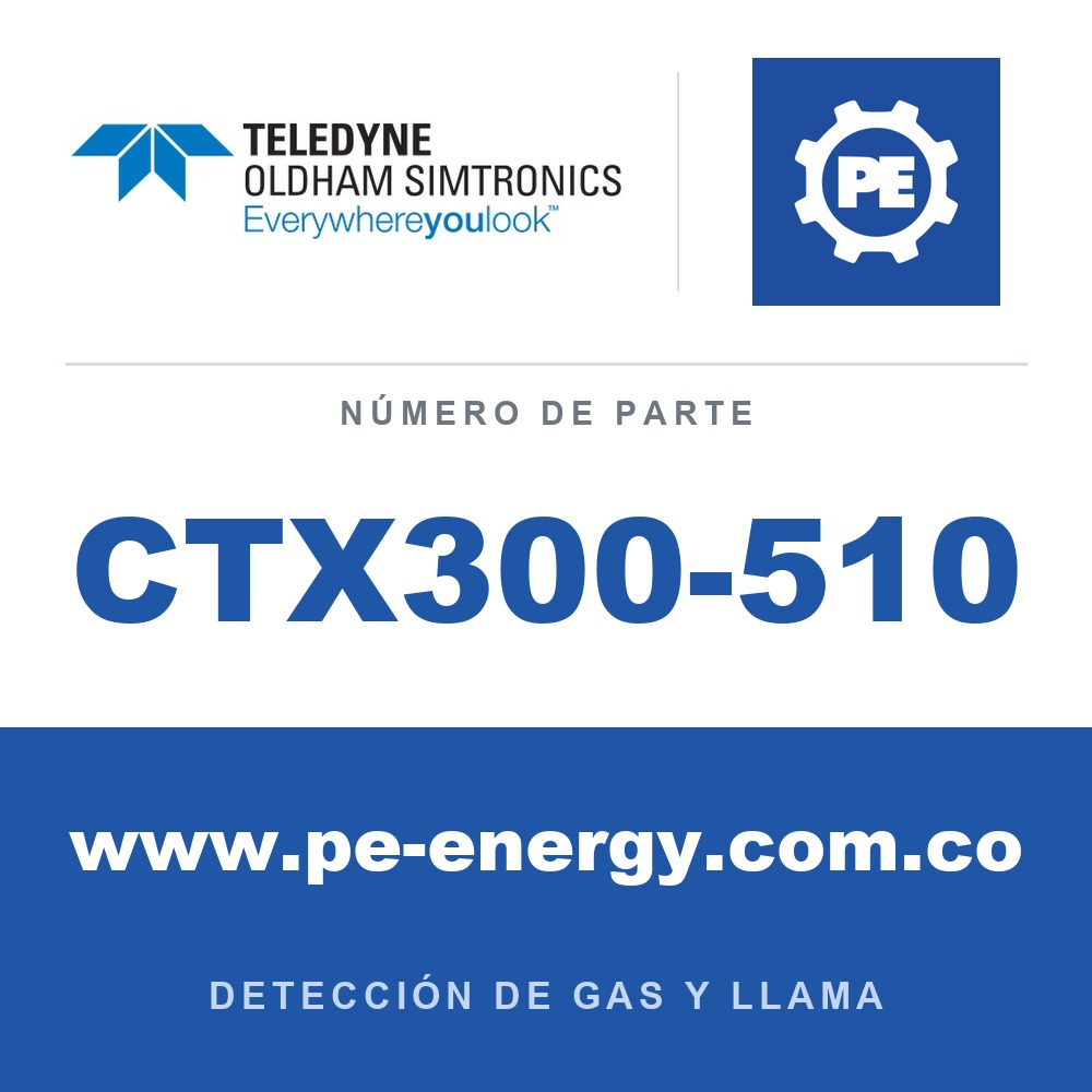 Oldham Simtronics CTX300-510 CTX 300 sin pantalla FX56 0-2000 ppm
