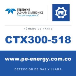 Oldham Simtronics CTX300-518 CTX 300 sin pantalla R408A 0-4000 ppm