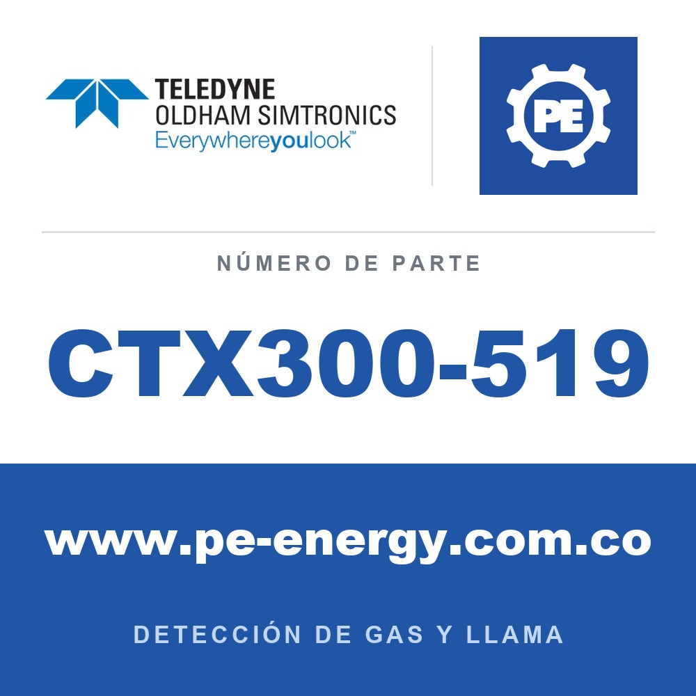Oldham Simtronics CTX300-519 CTX 300 sin pantalla R407F 0-1000 ppm