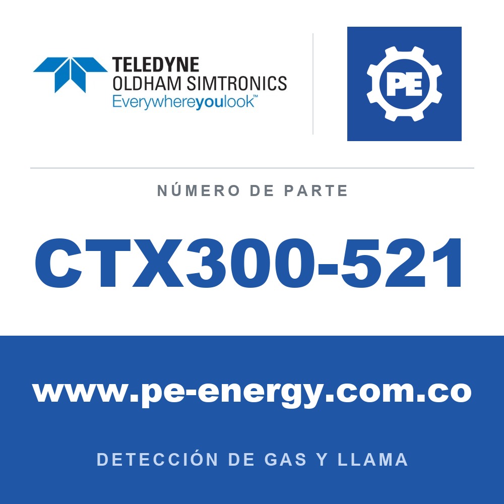 Oldham Simtronics CTX300-521 CTX 300 sin pantalla R245FA 0-1000 ppm