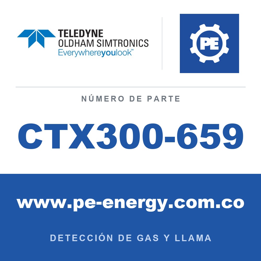 Oldham Simtronics CTX300-659 CTX 300 sin pantalla 2-Butanona 0-500 ppm