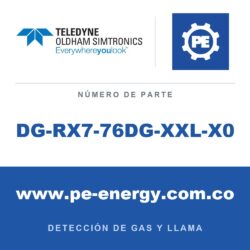 Oldham Simtronics DG-RX7-76DG-XXL-X0 DG-RX7 C7H16, Heptano 0-100% LEL, protocolo LON