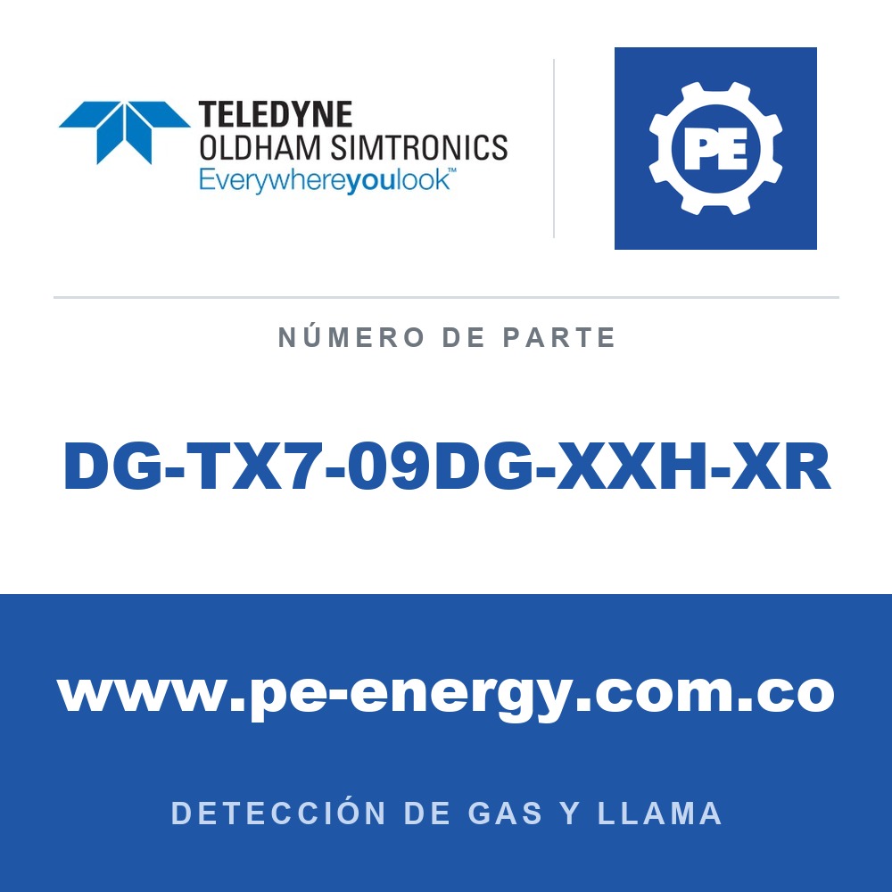 Oldham Simtronics DG-TX7-09DG-XXH-XR DG-TX7 C3H8, Propano 0-100% LEL, Relé