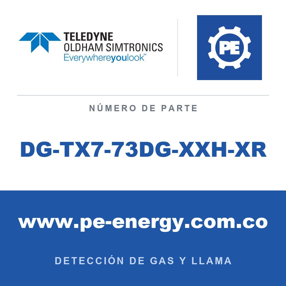 Oldham Simtronics DG-TX7-73DG-XXH-XR DG-TX7 C6H12, ciclohexano 0-100% LEL, relé