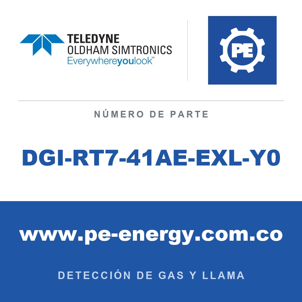 Oldham Simtronics DGI-RT7-41AE-EXL-Y0 DGi-RT7 NO2, Dióxido de nitrógeno 0-20 ppm, protocolo LON