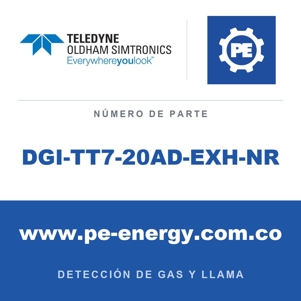 Oldham Simtronics DGI-TT7-20AD-EXH-NR DGi-TT7 Cl2, Cloro 0-10 ppm, Relé