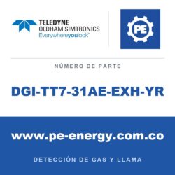 Oldham Simtronics DGI-TT7-31AE-EXH-YR DGi-TT7 H2S, Sulfuro de hidrógeno 0-20 ppm, Relé