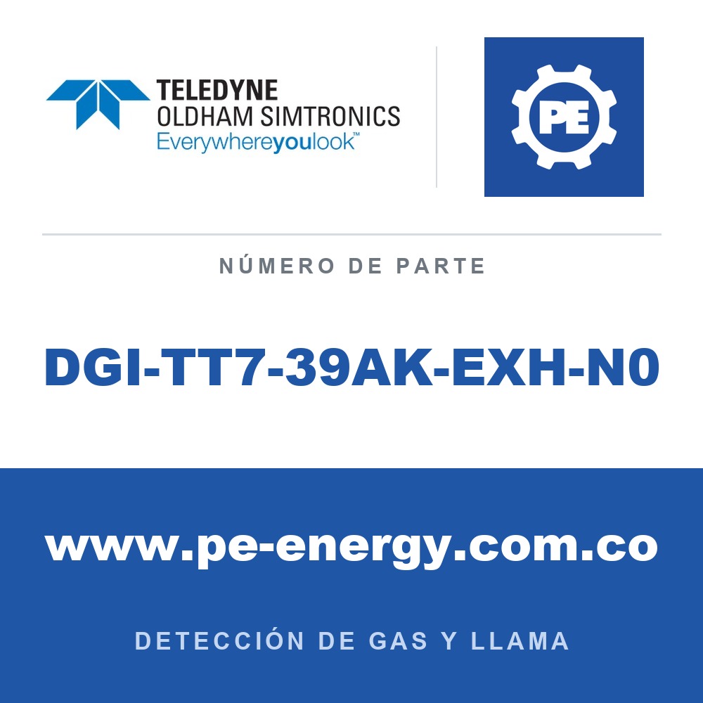 Oldham Simtronics DGI-TT7-39AK-EXH-N0 DGi-TT7 NH3, amoníaco 0-1,000 ppm, sin relé
