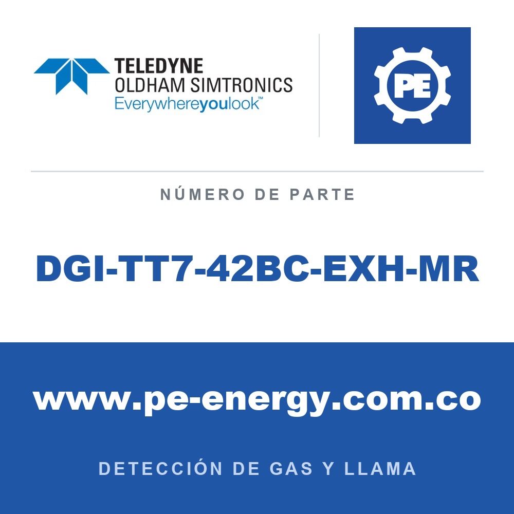 Oldham Simtronics DGI-TT7-42BC-EXH-MR DGi-TT7 O2, Oxígeno 0-5% Vol., Relé