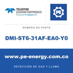 Oldham Simtronics DMI-ST6-31AF-EA0-Y0 H2S, sulfuro de hidrógeno 0-50 ppm, para Serie DM6 de aluminio
