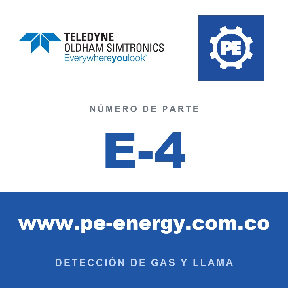 Oldham Simtronics E-4 Versión de montaje en pared MX 43 con una tarjeta de 4 entradas analógicas
