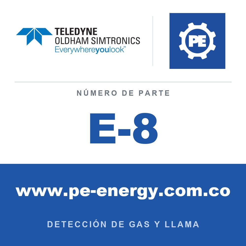 Oldham Simtronics E-8 Versión de montaje en pared MX 43 con una tarjeta de 8 entradas analógicas