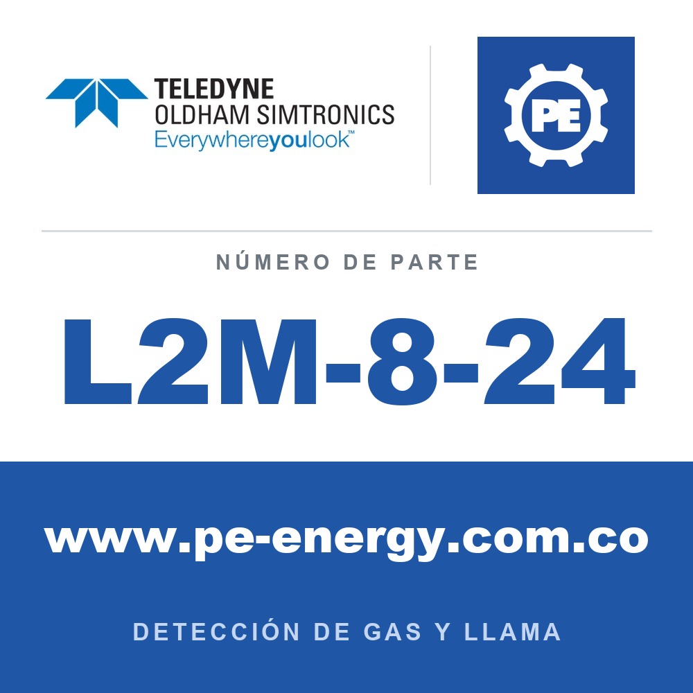 Oldham Simtronics L2M-8-24 Módulo de monitoreo de línea, 24Vdc, verifica la integridad de hasta 8 líneas desde el contacto de relé hasta el actuador