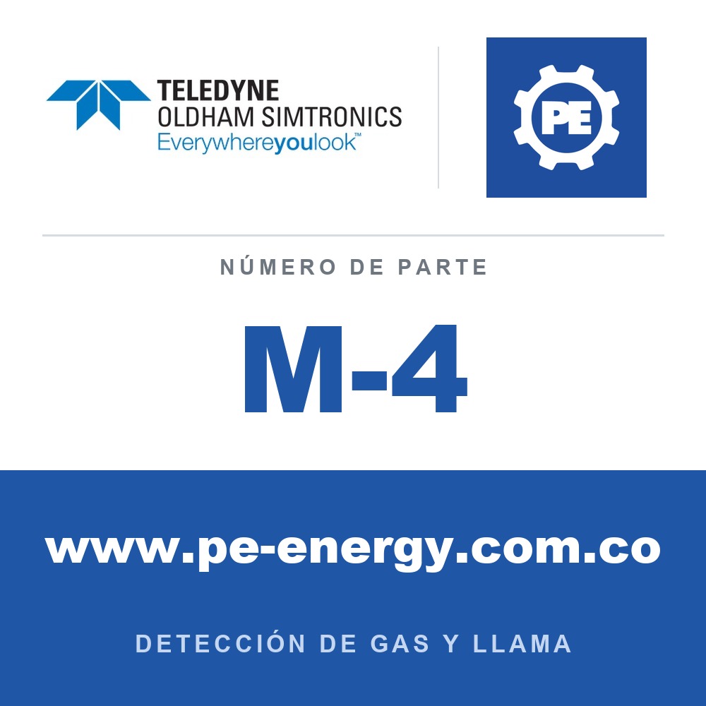 Oldham Simtronics M-4 Versión de montaje en pared MX 43, 4 líneas