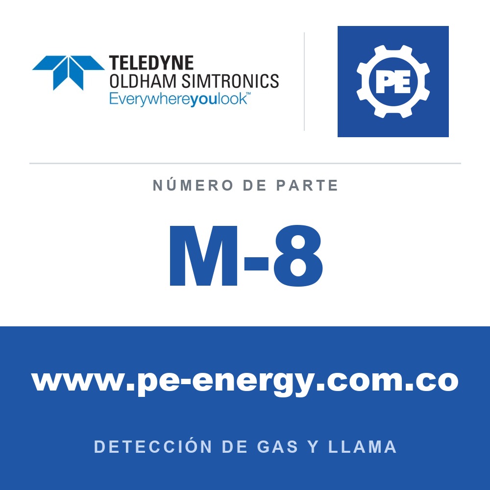 Oldham Simtronics M-8 Versión de montaje en pared MX 43, 8 líneas