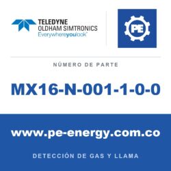 Oldham Simtronics MX16-N-001-1-0-0 Paquete de controlador MX16, con OLCT10N CH4 (0-5% Vol.), con RS485