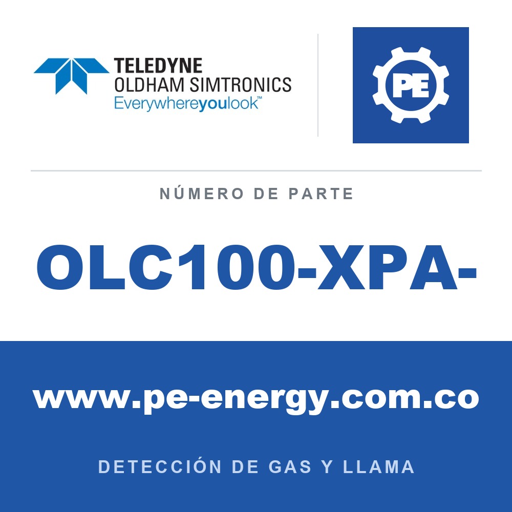 Oldham Simtronics OLC100-XPA- Detector a prueba de llamas - con sensor catalítico XP integrado resistente a venenos