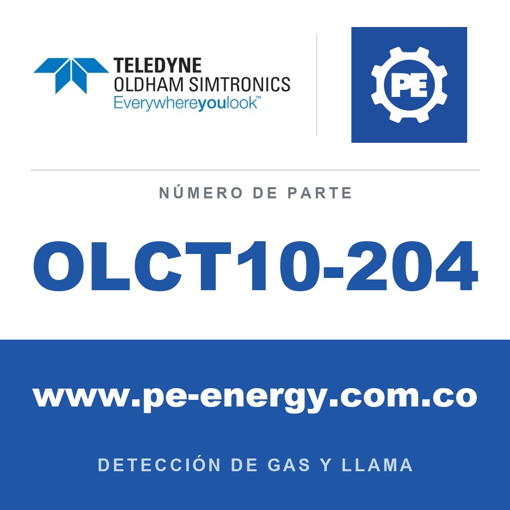 Oldham Simtronics OLCT10-204 OLCT 10 CO, monóxido de carbono 0-300 ppm