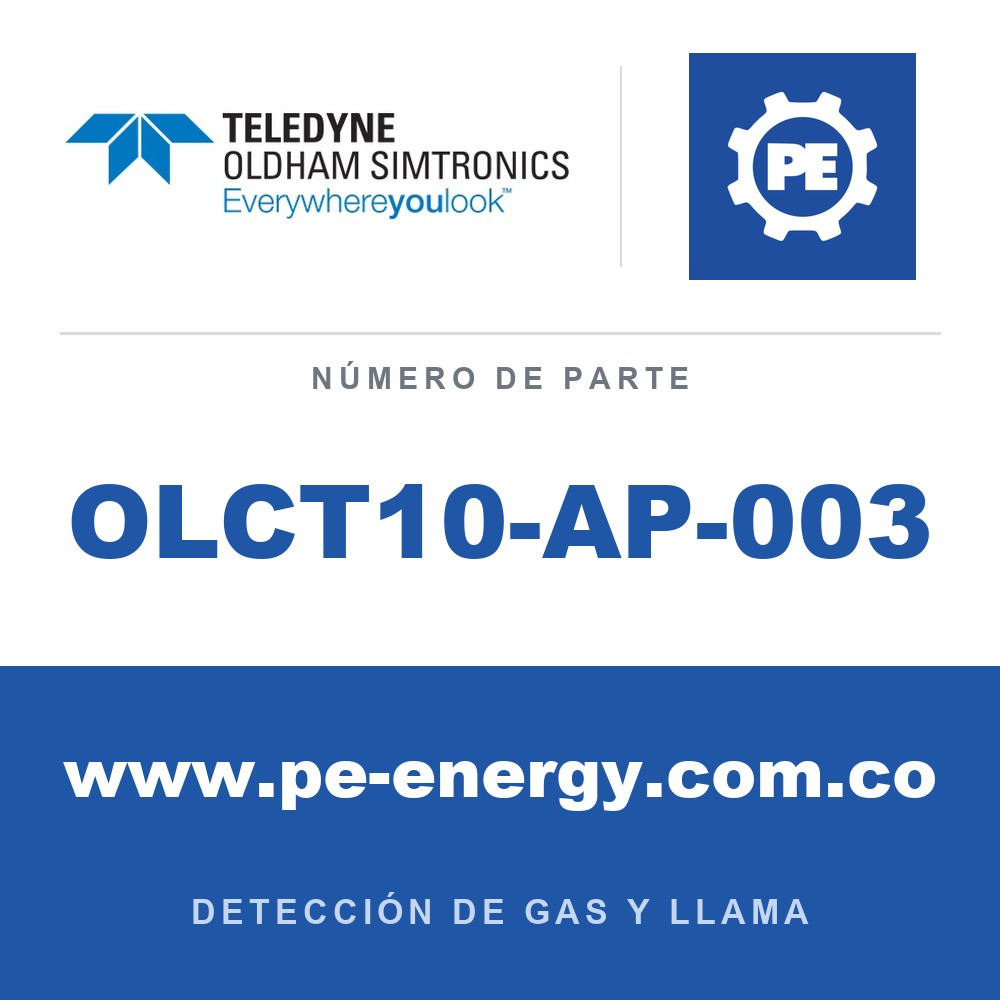 Oldham Simtronics OLCT10-AP-003 OLCT 10 H2, Hidrógeno 0-100% LEL, sensor resistente a venenos