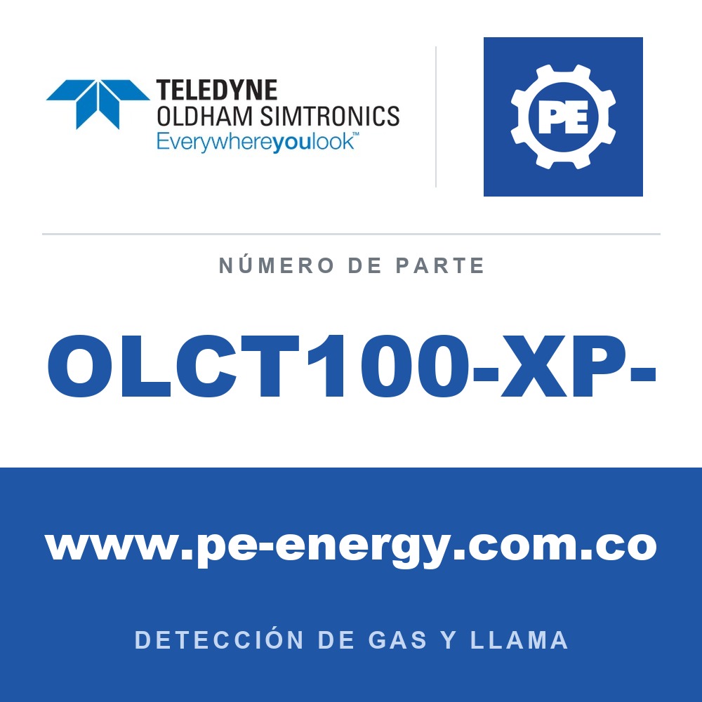 Oldham Simtronics OLCT100-XP- Transmisor a prueba de llamas - con sensor XP integrado catalítico, MEMS, electroquímico o de semiconductor