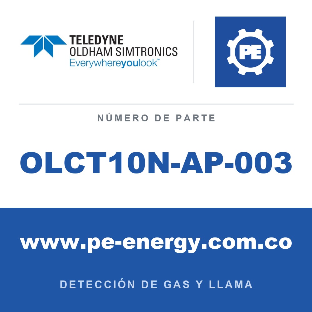 Oldham Simtronics OLCT10N-AP-003 OLCT10N H2, Hidrógeno 0-100% LEL, sensor resistente a envenenamiento