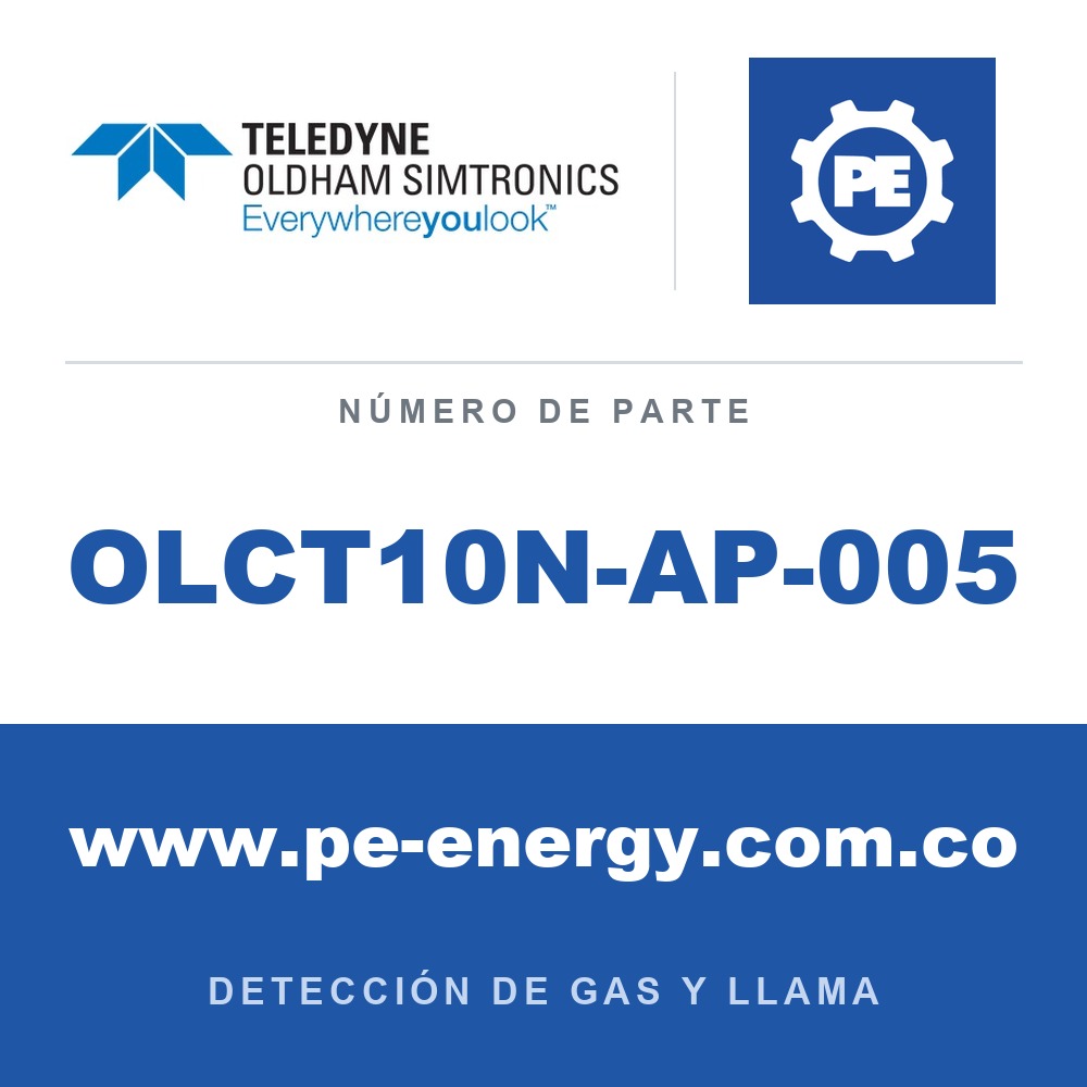 Oldham Simtronics OLCT10N-AP-005 OLCT10N C3H8, Propano 0-100% LEL, sensor resistente a envenenamiento