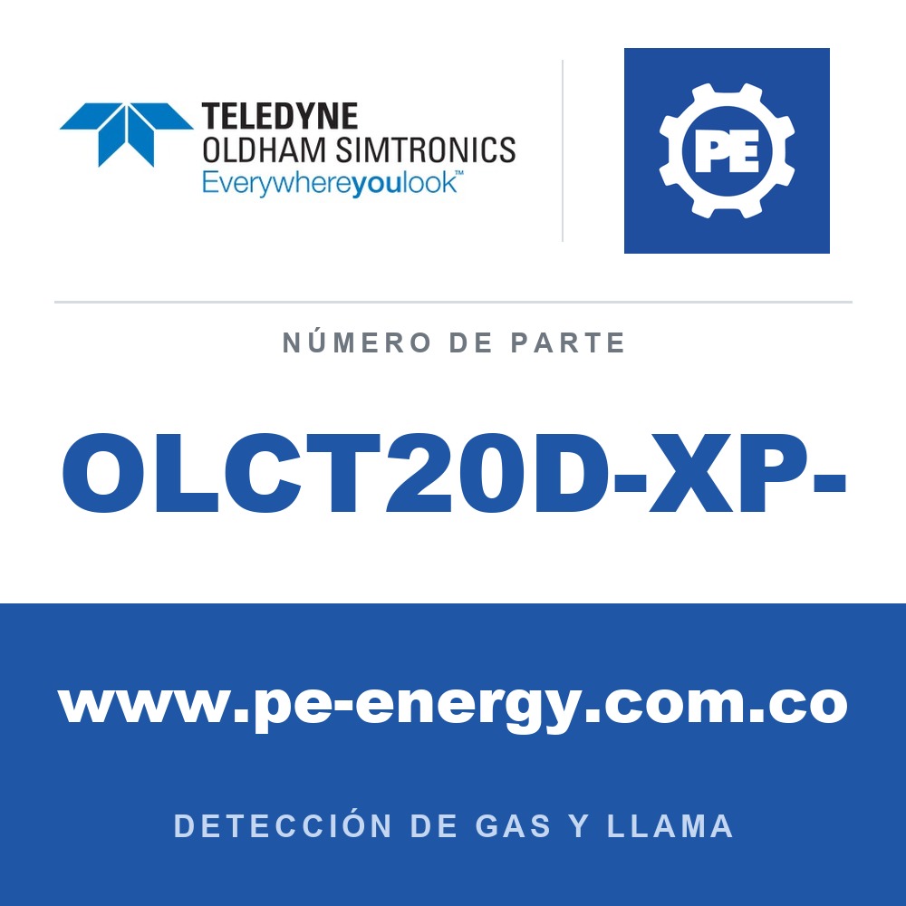 Oldham Simtronics OLCT20D-XP- Transmisor XP OLCT 20 con sensor XP integrado, cable de 15meter de longitud
