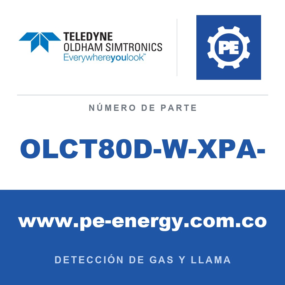 Oldham Simtronics OLCT80D-W-XPA- OLCT 80 - a prueba de llamas - Inalámbrico 2,4GHz - con sensor XP remoto resistente a venenos