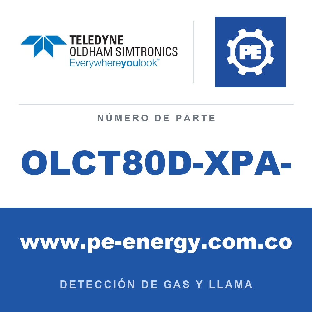 Oldham Simtronics OLCT80D-XPA- OLCT 80 - a prueba de llamas - con sensor remoto XP resistente a venenos