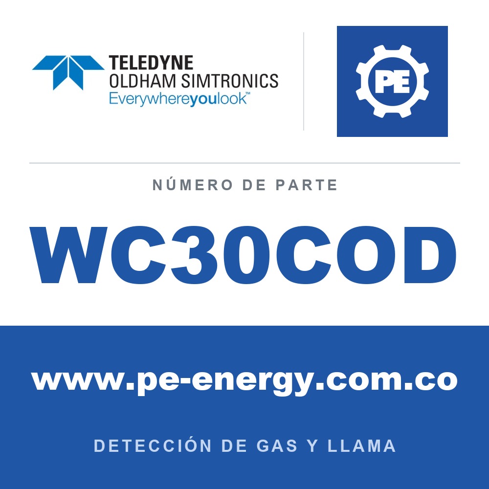 Oldham Simtronics WC30COD CTX 300 sin pantalla CO, Monóxido de carbono 0-1 % Vol.