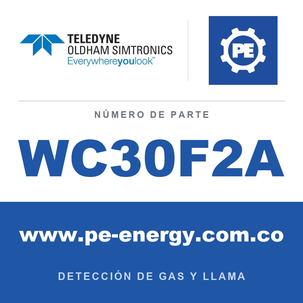 Oldham Simtronics WC30F2A CTX 300 sin pantalla F2, Flúor 0-1 ppm