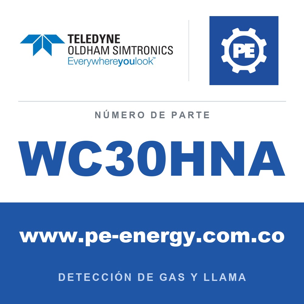 Oldham Simtronics WC30HNA CTX 300 sin pantalla HCN, cianuro de hidrógeno 0-10 ppm