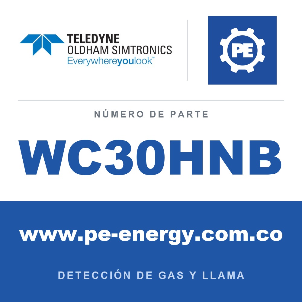 Oldham Simtronics WC30HNB CTX 300 sin pantalla HCN, cianuro de hidrógeno 0-30 ppm