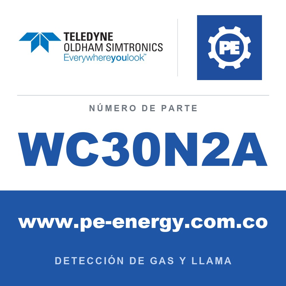 Oldham Simtronics WC30N2A CTX 300 sin pantalla NO2, dióxido de nitrógeno 0-10 ppm
