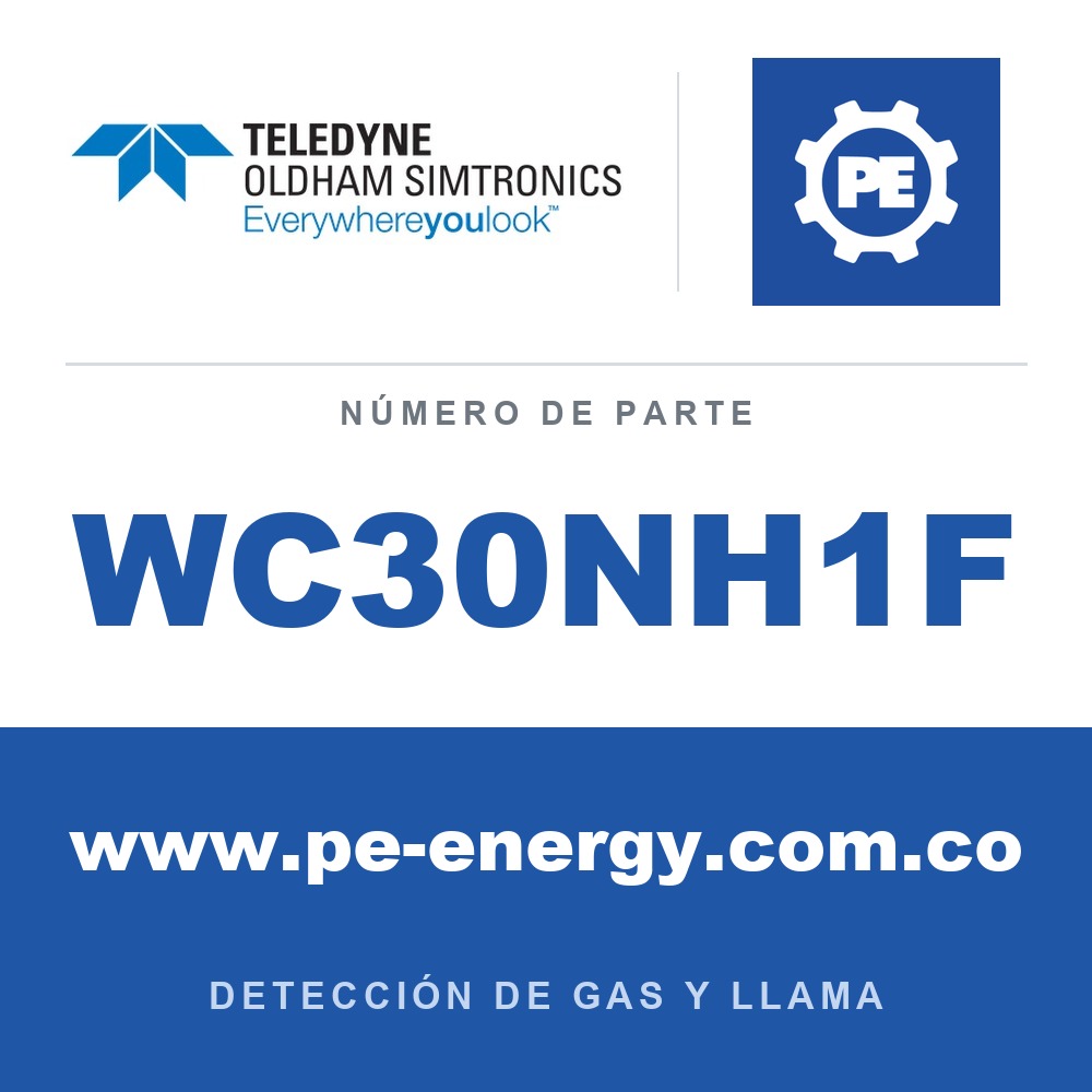 Oldham Simtronics WC30NH1F CTX 300 sin pantalla NH3, amoniaco 0-1000 ppm (-40°C/-40°F)