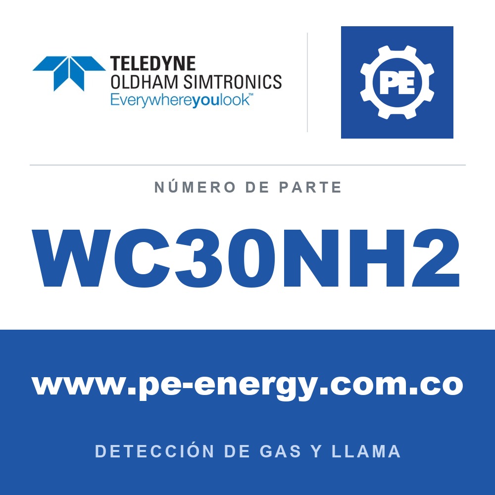 Oldham Simtronics WC30NH2 CTX 300 sin pantalla NH3, Amoníaco 0-5000 ppm