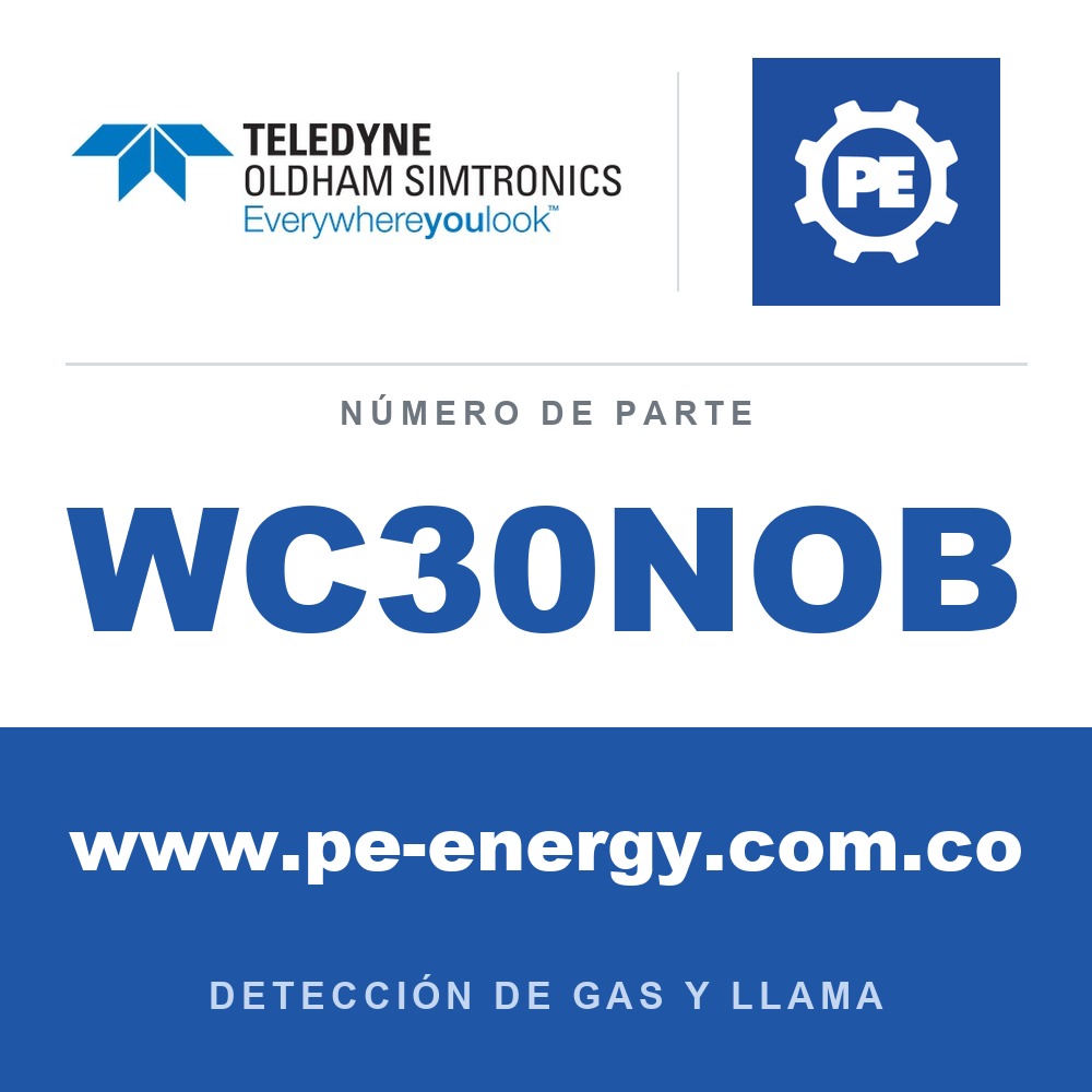 Oldham Simtronics WC30NOB CTX 300 sin pantalla NO, Óxido nítrico 0-300 ppm
