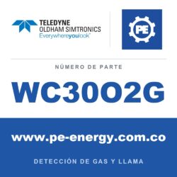 Oldham Simtronics WC30O2G CTX 300 sin pantalla O2, Oxígeno 0-30% Vol. larga vida útil del sensor de 5 años, -40°C
