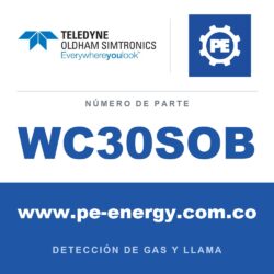 Oldham Simtronics WC30SOB CTX 300 sin pantalla SO2, Dióxido de azufre 0-30 ppm