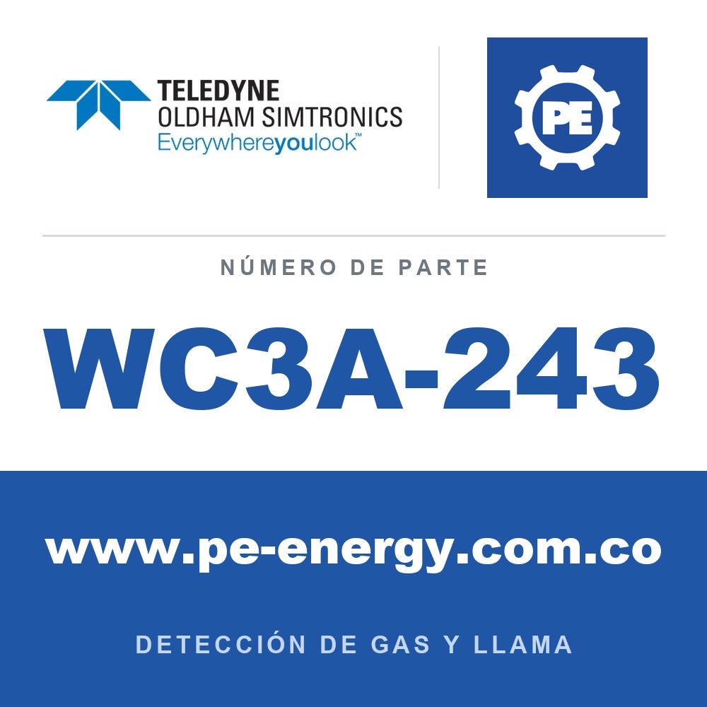 Oldham Simtronics WC3A-243 CTX 300 con pantalla ASH3, Arsina 0-1 ppm
