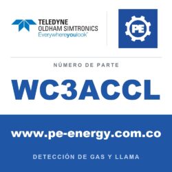 Oldham Simtronics WC3ACCL CTX 300 con pantalla COCl2, Fosgeno 0-3.00 ppm