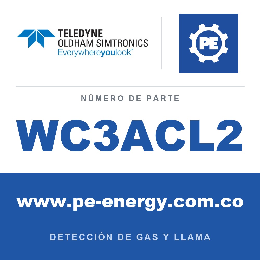 Oldham Simtronics WC3ACL2 CTX 300 con pantalla Cl2, Cloro 0-10 ppm